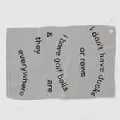 アヒル無し….ゴルフ・ボール ゴルフタオル (横)