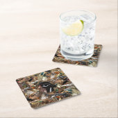 アヒル狩りギフトアダックデコールコースター スクエアペーパーコースター (インサイチュ)