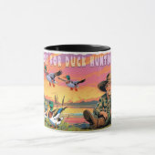 アヒル狩りシーズンマグ待とう マグカップ (中央)