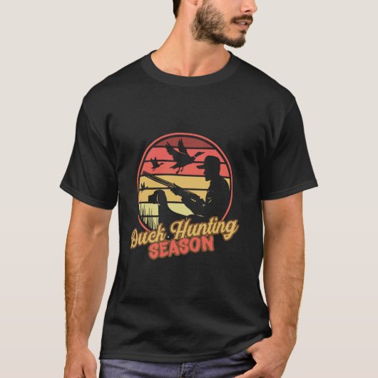 アヒル狩りダックハンター長袖Tシャツ Tシャツ (正面)