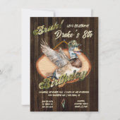 アヒル狩りブラ誕生日キャンプアウト 招待状 (正面)