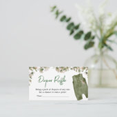 アヒル狩りベビーシャワーおむつラッフル エンクロージャーカード (スタンド正面)