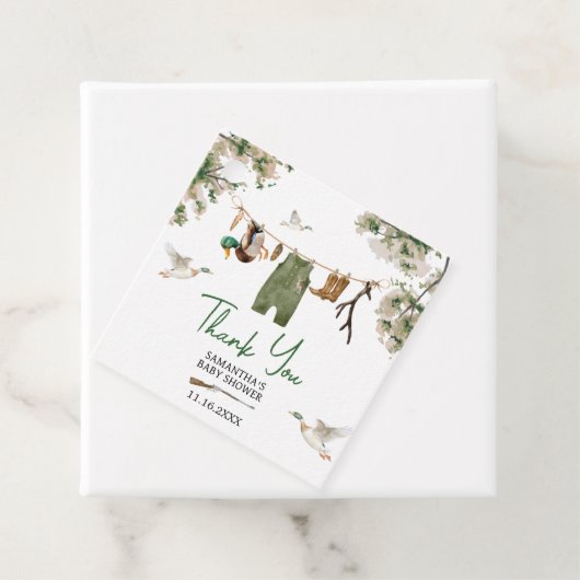 アヒル狩りベビーシャワー フェイバータグ (インサイチュ)