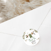 アヒル狩りベビーシャワー ラウンドシール