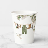 アヒル狩りベビーシャワー 紙コップ (裏面)