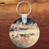 アヒル狩りロゴ キーホルダー (正面)