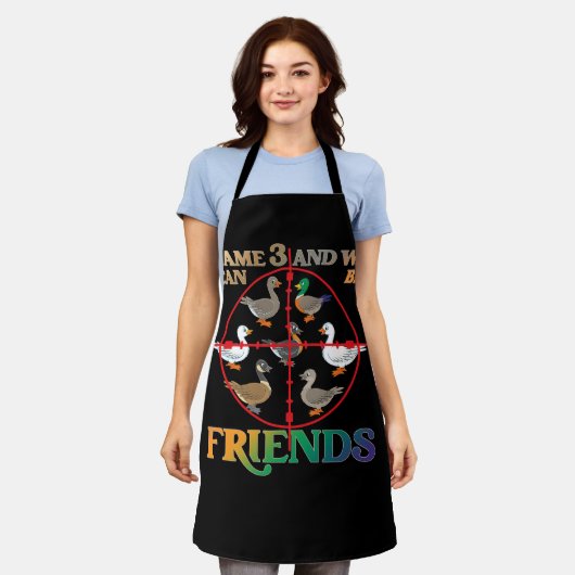 アヒル狩り水鳥ハンターズ違うアヒル仕様 エプロン (着用した状態)