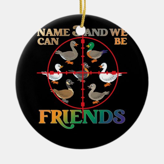 アヒル狩り水鳥ハンターズ違うアヒル仕様 セラミックオーナメント (正面)