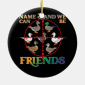 アヒル狩り水鳥ハンターズ違うアヒル仕様 セラミックオーナメント (裏面)