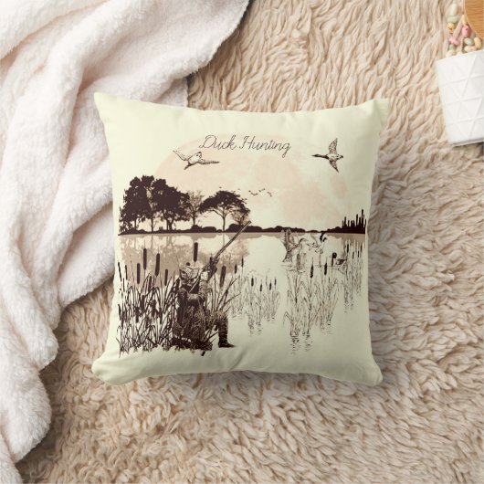 アヒル狩り クッション (ブランケット)