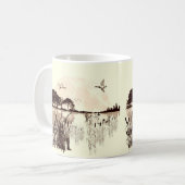 アヒル狩り コーヒーマグカップ (正面左)