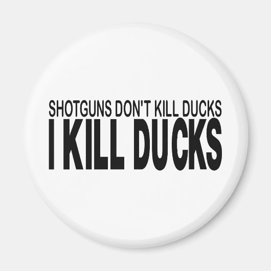 アヒル狩り マグネット (正面)