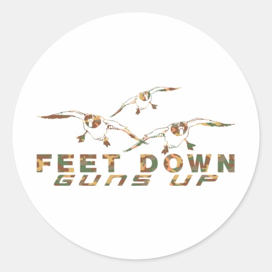 アヒル狩り ラウンドシール (正面)