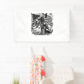 アヒル狩り 横断幕 (インサイチュ)