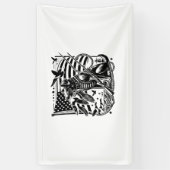 アヒル狩り 横断幕 (縦)