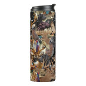 アヒル狩り、鹿狩り、カモフラージュ タンブラー (回転左)