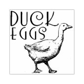 アヒル玉子カートン切手 ラバースタンプ (インプリント)