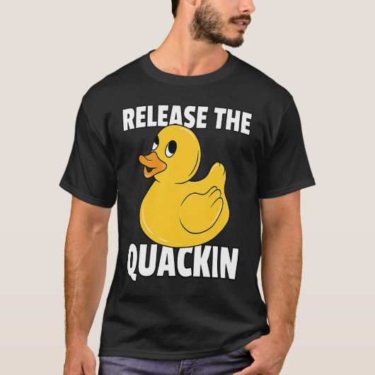 アヒル用のゴムアヒル Tシャツ (正面)