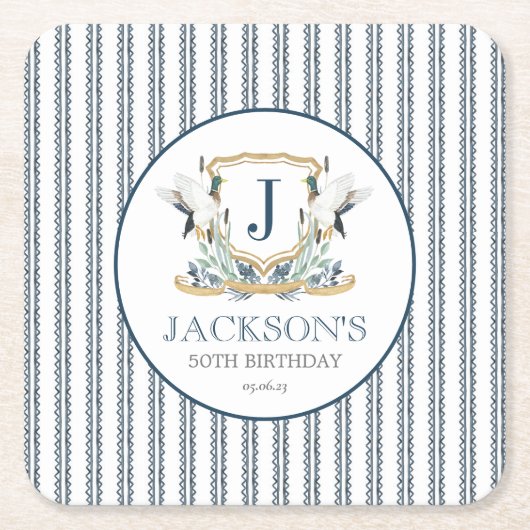 アヒル紙コースター、マラルナプキンス、紙コースト スクエアペーパーコースター (正面)