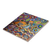 アヒル絵画 タイル (側面)