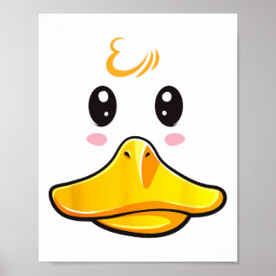 アヒル衣装かわいいゴムダッキー(アヒルちゃん)顔ハロウィン ポスター