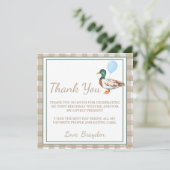 アヒル誕生日サンキューカード サンキューカード (スタンド正面)