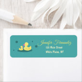 アヒル赤ちゃんシャワーラベルを愛する新生児 ラベル (インサイチュ)