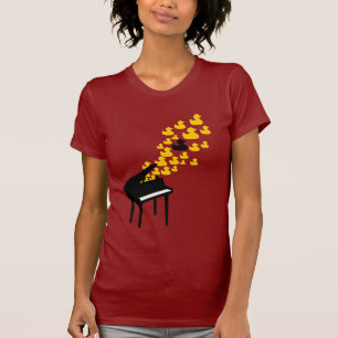 アヒル音楽(女の子らしい) Tシャツ