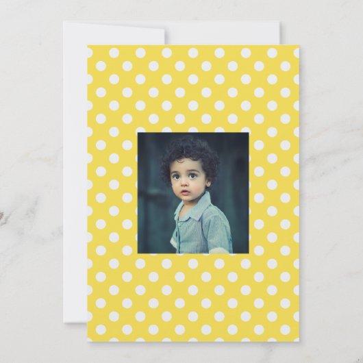 アヒル顔誕生日パーティフォト招待状 招待状 (裏面)