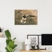 アヒル飛んでいるポスター ポスター (ホームオフィス)