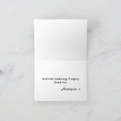 アヒル食べとニワトリおもしろい サンキューカード (内部)