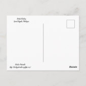 アヒル食べ物を与えズ ポストカード (裏面)