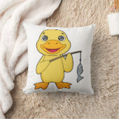 アヒル魚釣りフィッシャーフィンシングロッド クッション (ブランケット)