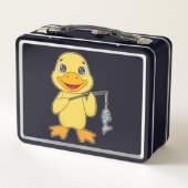 アヒル魚釣りフィッシャーフィンシングロッド メタルランチボックス (裏面)