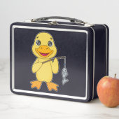 アヒル魚釣りフィッシャーフィンシングロッド メタルランチボックス (インサイチュ)