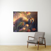 アヒル鳥獣ポートレート絵画の野生池 タペストリー (インサイチュ(横))