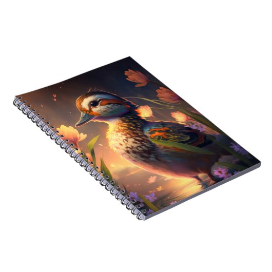 アヒル鳥獣ポートレート絵画の野生池 ノートブック (右側)