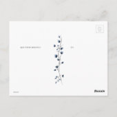 アヒル麦わら帽子イースター卵の花蝶 ポストカード (裏面)