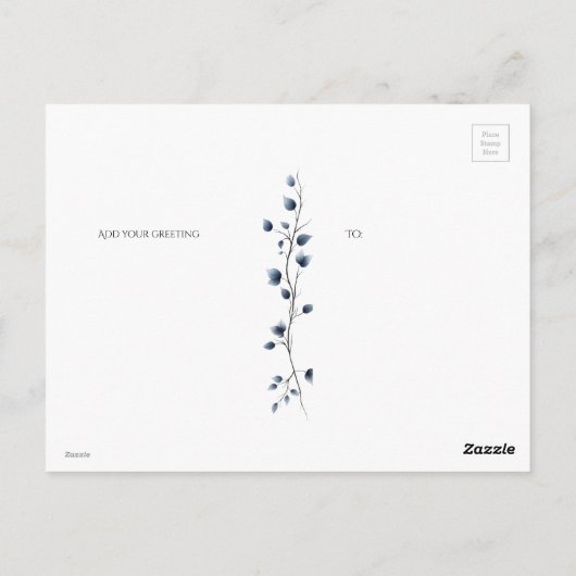 アヒル麦わら帽子イースター卵の花蝶 ポストカード (裏面)