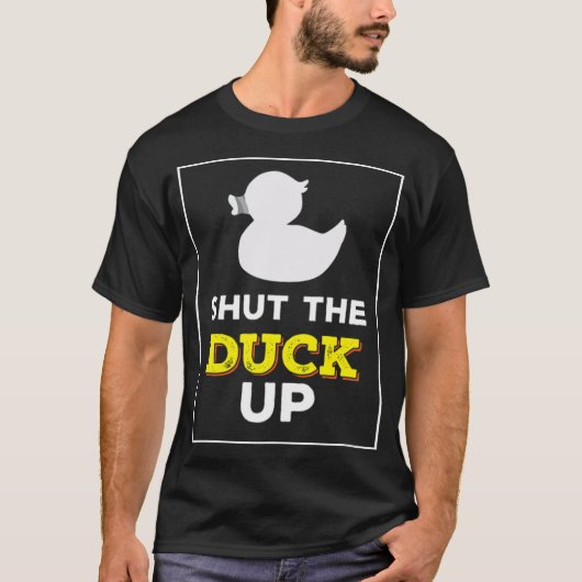 アヒル黒いラボの子犬の研究室 Tシャツ (正面)
