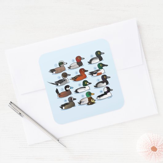 アヒル12 スクエアシール (封筒)