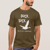 アヒル、アヒル、ガチョウのカスタマイズ可能なTシャツ Tシャツ (正面)
