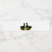 アヒル：カイウガペア ペットボトルラベル (シングルラベル)