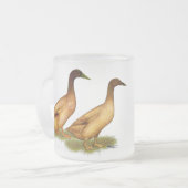 アヒル:  カーキ色のキャンベル フロストグラスマグカップ (正面左)