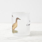 アヒル:  カーキ色のキャンベル フロストグラスマグカップ (中央)