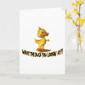 『アヒル』 カード (黄色い花)