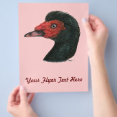 アヒル：コブハクチョウの頭 チラシ (手)