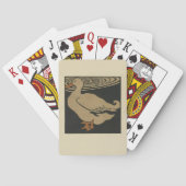 アヒル – スクエアアニマルズイラストレーション トランプ (裏面)