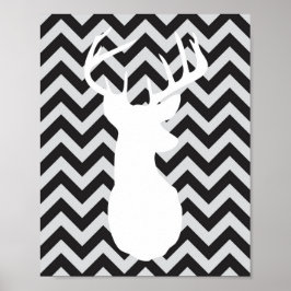 アヒル、トラック、バックス  Chevron プリントセット ポスター