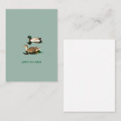 アヒル ノートカード (正面/裏面)